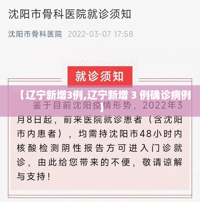 【辽宁新增3例,辽宁新增 3 例确诊病例】 【辽宁新增3例,辽宁新增 3 例确诊病例】