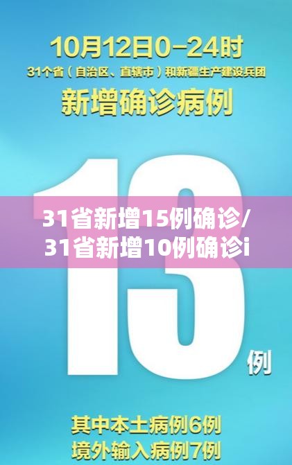 31省新增15例确诊/31省新增10例确诊i 31省新增15例确诊/31省新增10例确诊i