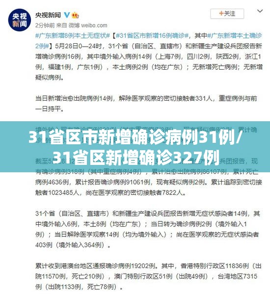 31省区市新增确诊病例31例/31省区新增确诊327例 31省区市新增确诊病例31例/31省区新增确诊327例