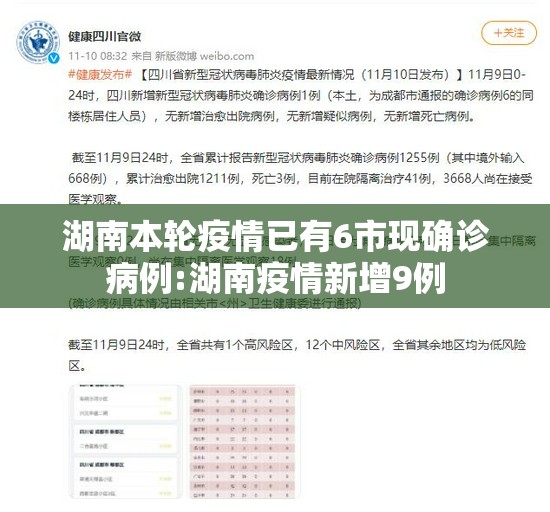 湖南本轮疫情已有6市现确诊病例:湖南疫情新增9例 湖南本轮疫情已有6市现确诊病例:湖南疫情新增9例