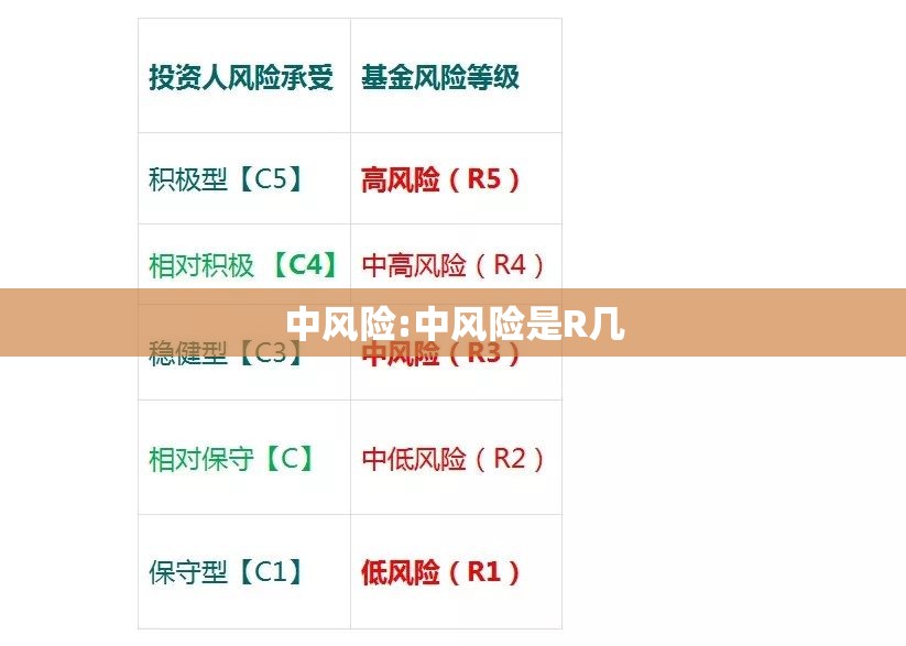 中风险:中风险是R几 中风险:中风险是R几