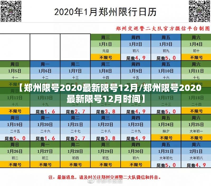 【郑州限号2020最新限号12月/郑州限号2020最新限号12月时间】