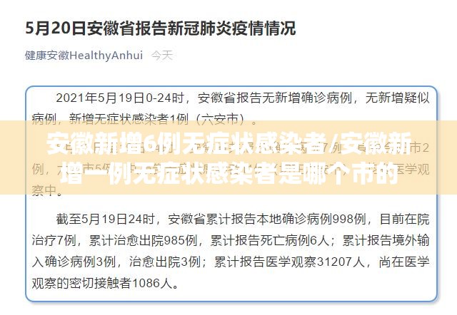 安徽新增6例无症状感染者/安徽新增一例无症状感染者是哪个市的 安徽新增6例无症状感染者/安徽新增一例无症状感染者是哪个市的