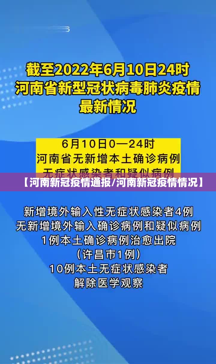 【河南新冠疫情通报/河南新冠疫情情况】 【河南新冠疫情通报/河南新冠疫情情况】