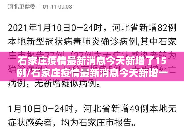 石家庄疫情最新消息今天新增了15例/石家庄疫情最新消息今天新增一例 石家庄疫情最新消息今天新增了15例/石家庄疫情最新消息今天新增一例