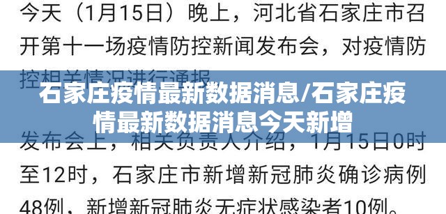 石家庄疫情最新数据消息/石家庄疫情最新数据消息今天新增