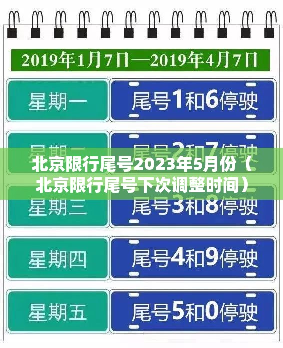 北京限行尾号2023年5月份(北京限行尾号下次调整时间) 北京限行尾号2023年5月份(北京限行尾号下次调整时间)