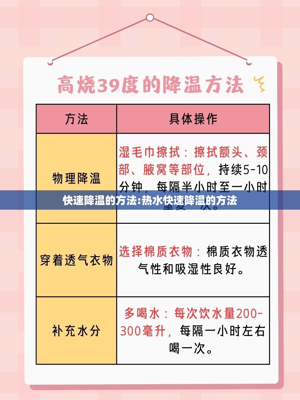 快速降温的方法:热水快速降温的方法 快速降温的方法:热水快速降温的方法