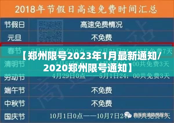 【郑州限号2023年1月最新通知/2020郑州限号通知】 【郑州限号2023年1月最新通知/2020郑州限号通知】