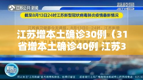 江苏增本土确诊30例(31省增本土确诊40例 江苏39例) 江苏增本土确诊30例(31省增本土确诊40例 江苏39例)