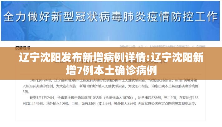 辽宁沈阳发布新增病例详情:辽宁沈阳新增7例本土确诊病例