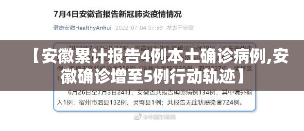 【安徽累计报告4例本土确诊病例,安徽确诊增至5例行动轨迹】