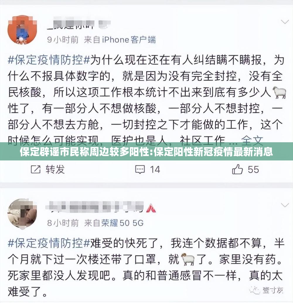 保定辟谣市民称周边较多阳性:保定阳性新冠疫情最新消息 保定辟谣市民称周边较多阳性:保定阳性新冠疫情最新消息