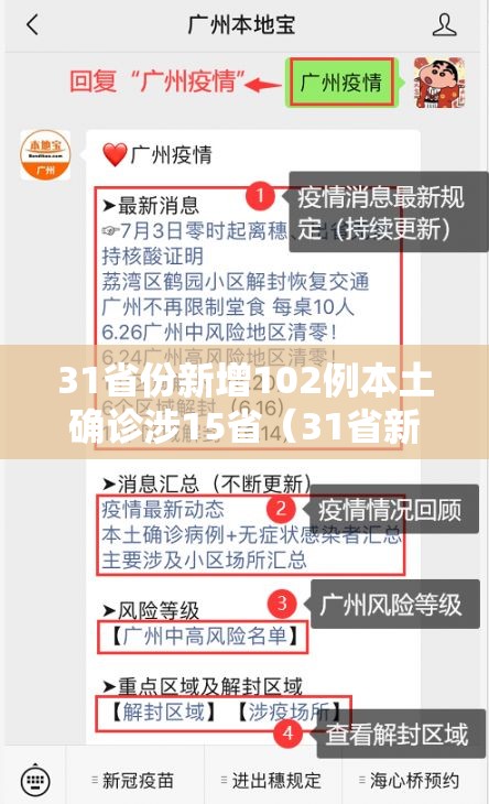 31省份新增102例本土确诊涉15省（31省新增本土确诊15例 一）