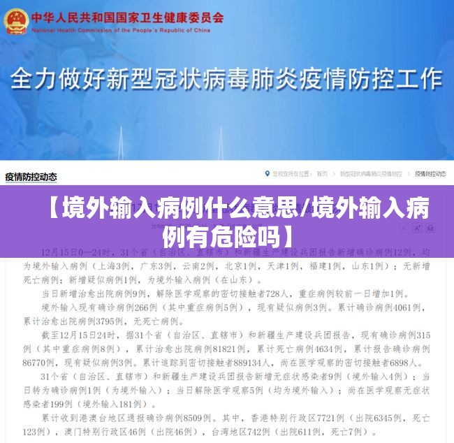 【境外输入病例什么意思/境外输入病例有危险吗】