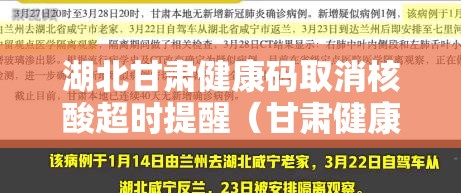 湖北甘肃健康码取消核酸超时提醒（甘肃健康码服务器超时）