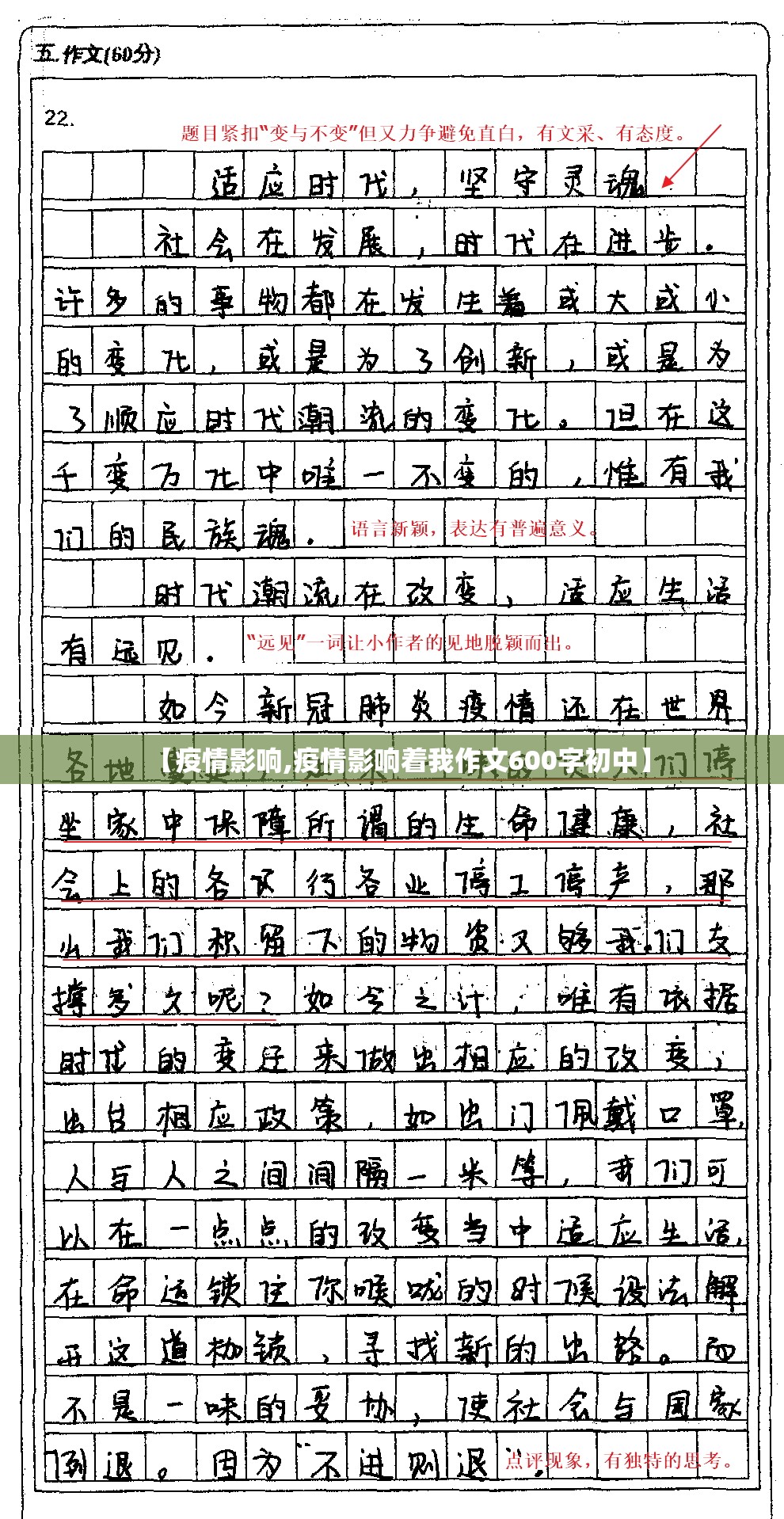 【疫情影响,疫情影响着我作文600字初中】
