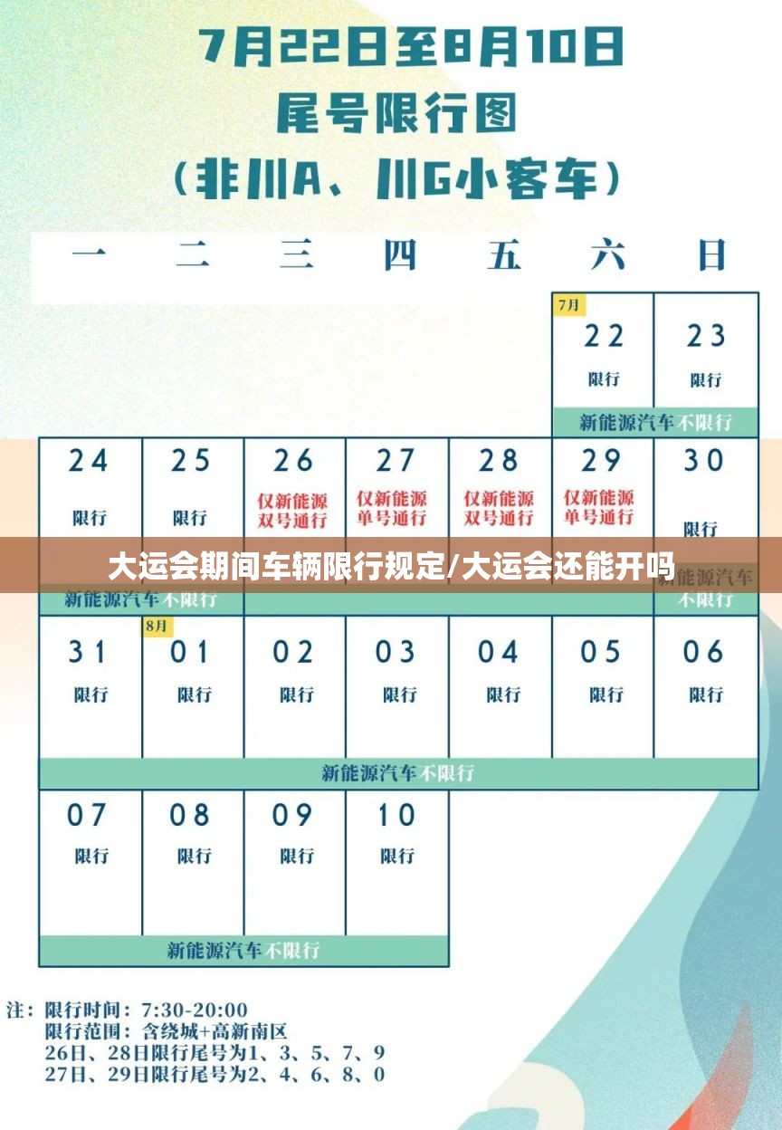 大运会期间车辆限行规定/大运会还能开吗 大运会期间车辆限行规定/大运会还能开吗