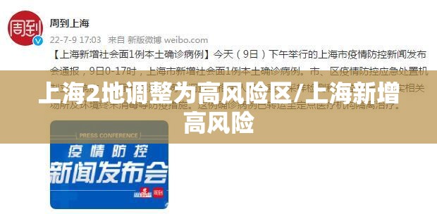 上海2地调整为高风险区/上海新增高风险
