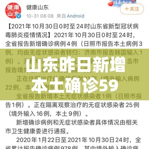 山东昨日新增本土确诊59例/山东昨日新增一例