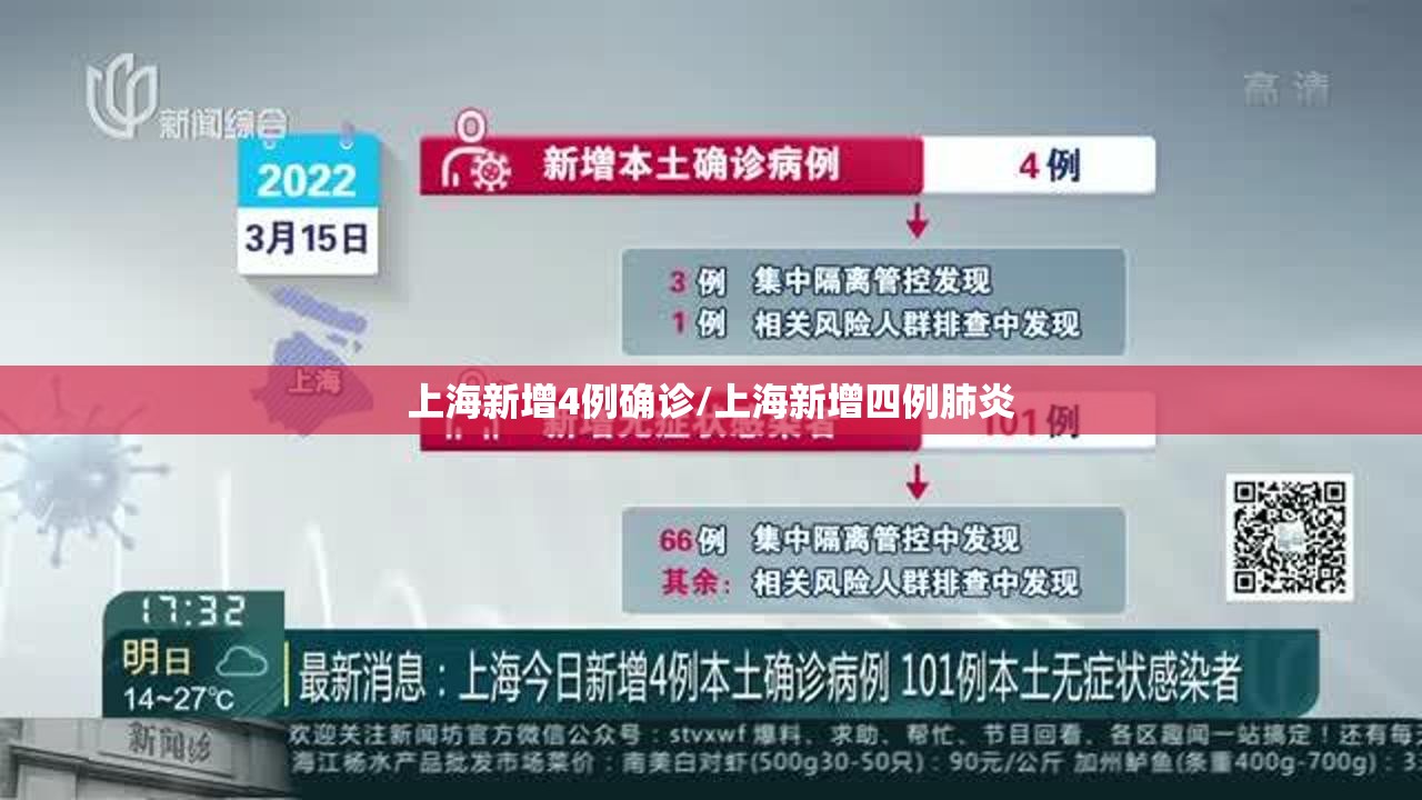 上海新增4例确诊/上海新增四例肺炎