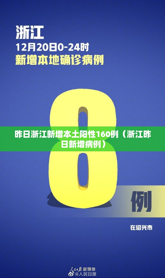 昨日浙江新增本土阳性160例（浙江昨日新增病例）