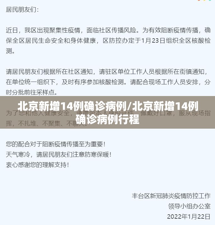北京新增14例确诊病例/北京新增14例确诊病例行程
