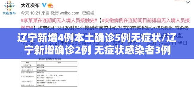 辽宁新增4例本土确诊5例无症状/辽宁新增确诊2例 无症状感染者3例