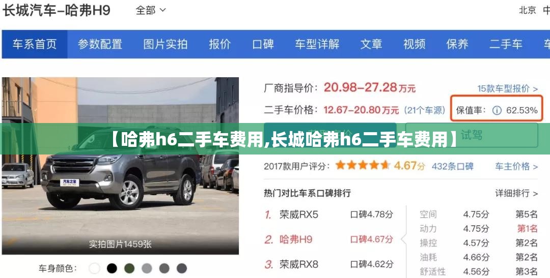 【哈弗h6二手车费用,长城哈弗h6二手车费用】