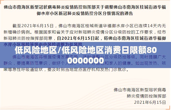低风险地区/低风险地区消费日限额800000000