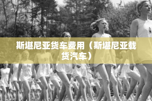 斯堪尼亚货车费用（斯堪尼亚载货汽车）