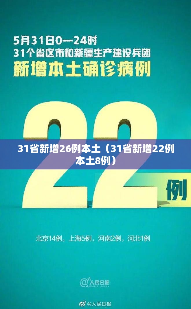 31省新增26例本土（31省新增22例本土8例）