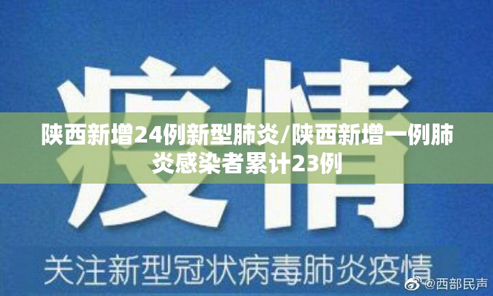 陕西新增24例新型肺炎/陕西新增一例肺炎感染者累计23例