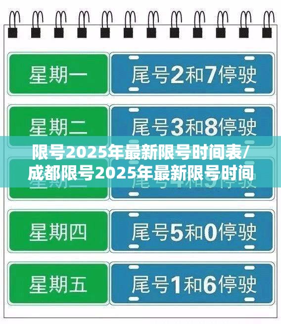 限号2025年最新限号时间表/成都限号2025年最新限号时间表