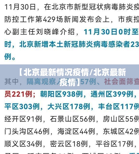 【北京最新情况疫情/北京最新 疫情】