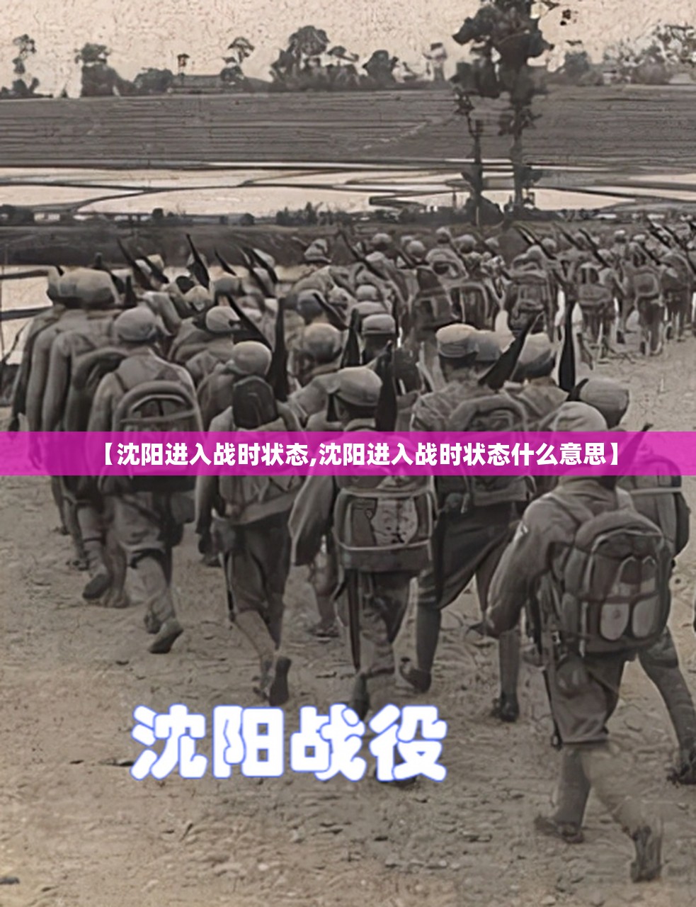 【沈阳进入战时状态,沈阳进入战时状态什么意思】