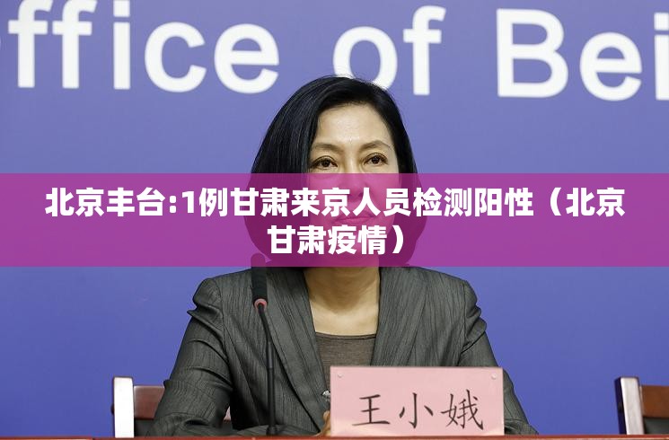 北京丰台:1例甘肃来京人员检测阳性（北京甘肃疫情）