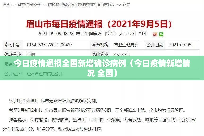 今日疫情通报全国新增确诊病例(今日疫情新增情况 全国) 今日疫情通报全国新增确诊病例(今日疫情新增情况 全国)