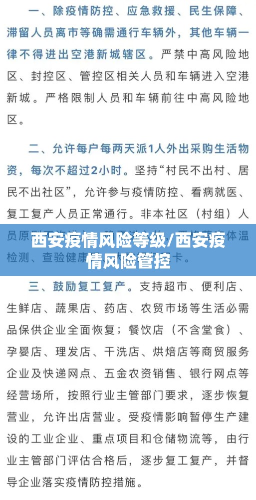 西安疫情风险等级/西安疫情风险管控 西安疫情风险等级/西安疫情风险管控