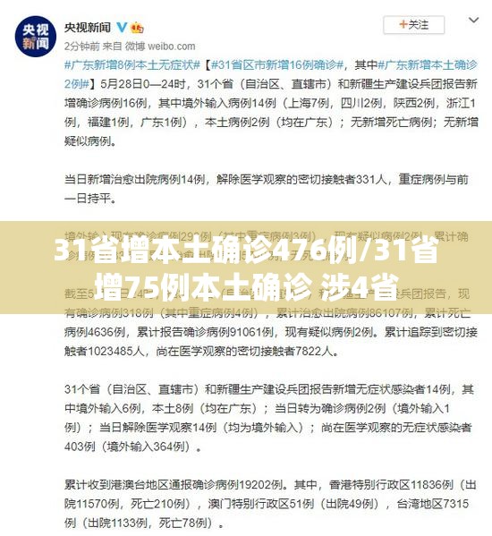 31省增本土确诊476例/31省增75例本土确诊 涉4省 31省增本土确诊476例/31省增75例本土确诊 涉4省