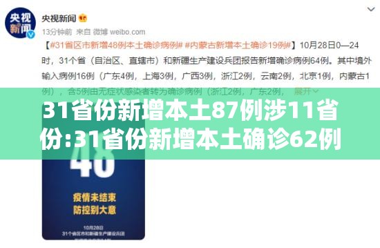 31省份新增本土87例涉11省份:31省份新增本土确诊62例 31省份新增本土87例涉11省份:31省份新增本土确诊62例