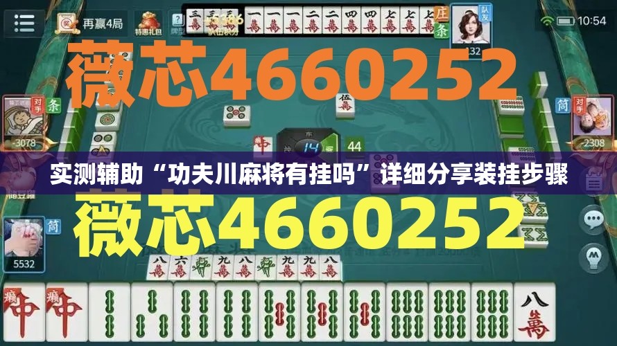 实测辅助“功夫川麻将有挂吗”详细分享装挂步骤