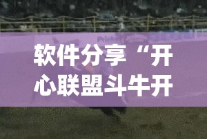 软件分享“开心联盟斗牛开挂教程	”开挂(透视)辅助教程