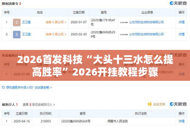 2026首发科技“大头十三水怎么提高胜率”2026开挂教程步骤