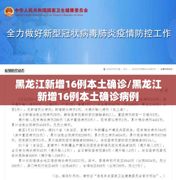 黑龙江新增16例本土确诊/黑龙江新增16例本土确诊病例 黑龙江新增16例本土确诊/黑龙江新增16例本土确诊病例
