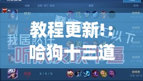 教程更新!：哈狗十三道有没有挂”开挂(透视)辅助教程