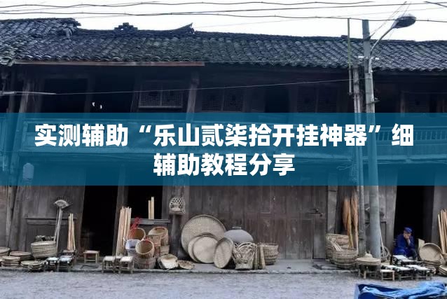 实测辅助“乐山贰柒拾开挂神器	”细辅助教程分享