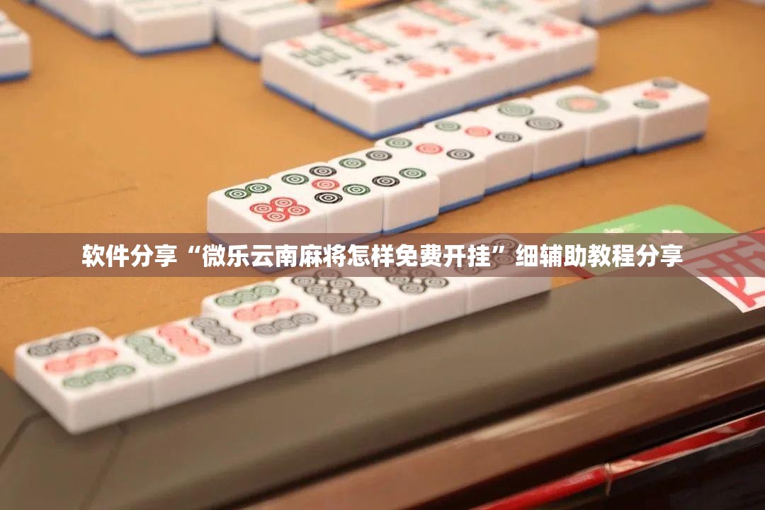 软件分享“微乐云南麻将怎样免费开挂”细辅助教程分享