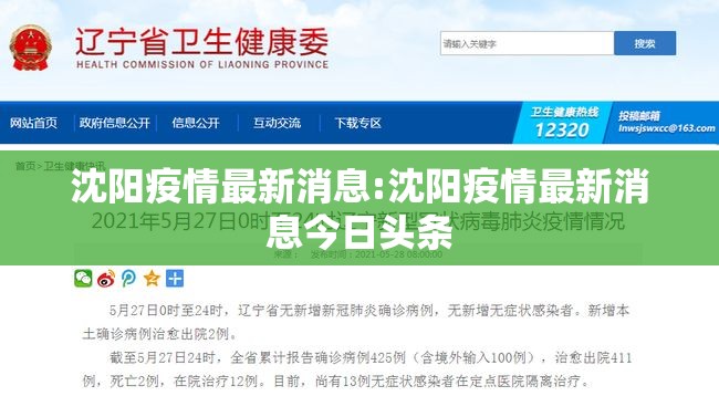 沈阳疫情最新消息:沈阳疫情最新消息今日头条