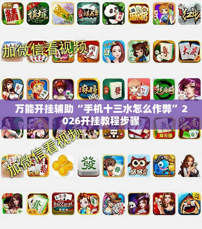 万能开挂辅助“手机十三水怎么作弊”2026开挂教程步骤